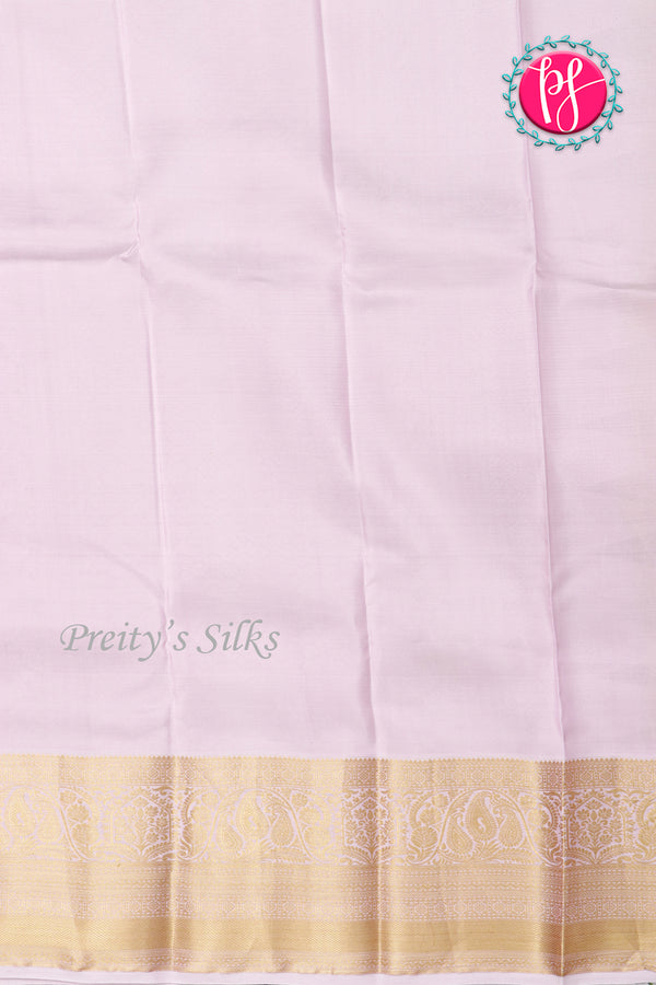 Pure Kanchipuram Silk Saree-Leamomyellow And Lightpink-PA23542