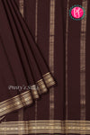 Pure Mysore Crepe Silk Saree-Deepmaroon-PA35304