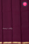 Pure Kanchipuram Silk Saree-Wine-PA27235