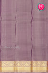 Half Pure Kanchipuram Silk Saree-Dark Burgundy And Slategrey-PA35213