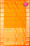 Pure Kanchipuram Silk Saree-Marigold-PA27609