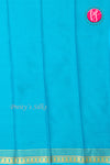 Pure Mysore Crepe Silk Saree-Ananadablue-PA21845