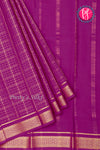 Pure Mysore Crepe Silk Saree-Purple- PA26341