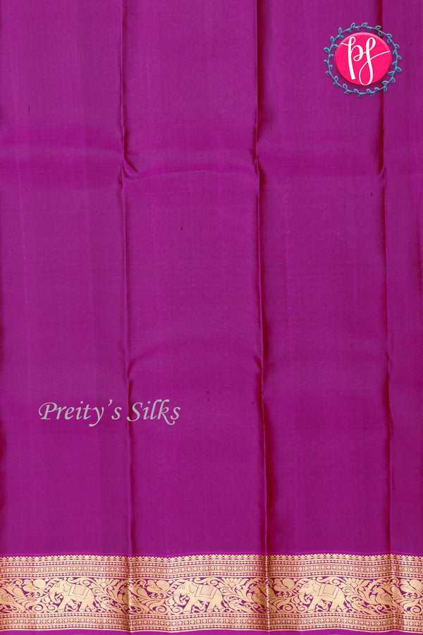 Half Pure Kanchipuram Silk Saree-Mustardyellow And Pink-PA25013