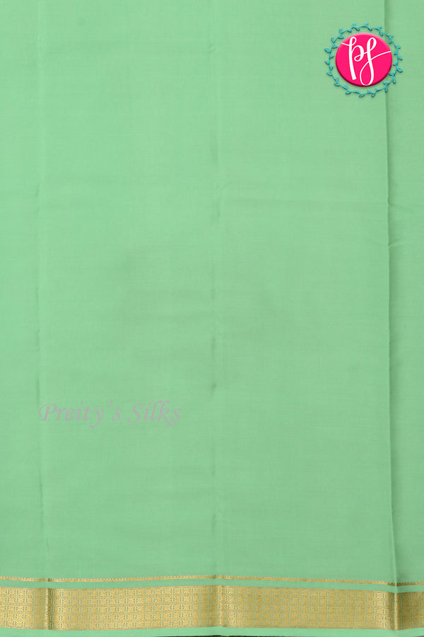 Pure Mysore Crepe Silk Saree-Pastelgreen-PA20890