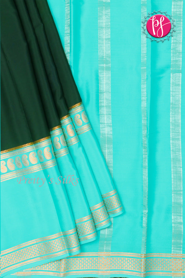 Pure Mysore Crepe Silk Saree -PF79646