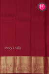 Pure Kanchipuram Silk Saree-Peach And Maroon-PA23514