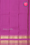 Half Pure Kanchipuram Silk Saree-Black And Pink-PA25014