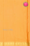 Pure Mysore Crepe Silk Saree-Gandaberunda Border-Yellow-PA20598