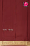 Pure Mysore Crepe Silk Saree -Orange And Maroon-PF82724