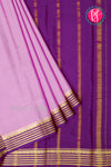 Pure Mysore Crepe Silk Saree-Mauve And Purple-PA28717