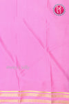 Pure Mysore Crepe Silk Saree -Maroon And Lightpink-PF86103