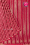 PURE KADDI BANARASI GEORGETTE SILK SAREE-DeepRed-PA14778