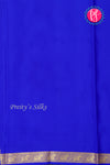 Pure Mysore Crepe Silk Saree-Royalblue-PA19804