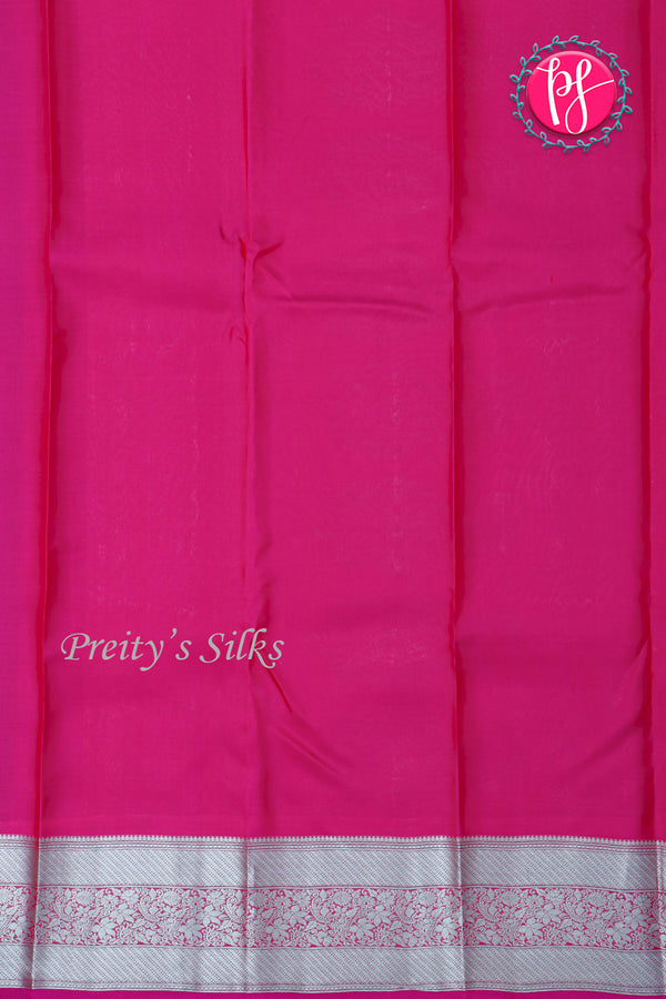 Pure Kanchipuram Silk Saree-Pink-PA27188