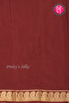 Pure Mysore Crepe Silk Saree-Rustorange And Deepmarron-PA20648