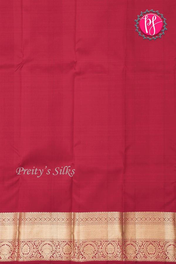 Pure Kanchipuram Silk Saree-Mustardyellow And Red-PA39422