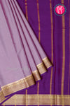Pure Mysore Crepe Silk Saree-Mauve And Purple-PA22436