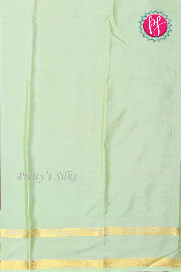 Pure Mysore Crepe Silk Saree -Light Wine And lightgreen-PF82497