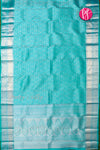 Pure Kanchipuram Silk Saree-Skyblue-PA04480