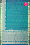 Pure Kanchipuram Silk Saree-Tealblue-PA20363