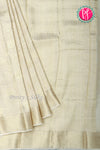 PURE KADDI BANARASI GEORGETTE SILK SAREE-Halfwhite-PA23868