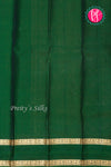 Half pure Kanchipuram Silk Saree-Deepwine And Green-PA27074