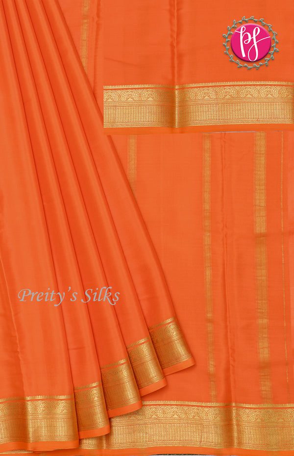 Pure Mysore Crepe Silk Saree-PF46815