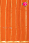 Pure Mysore Crepe Silk Saree-Orange-PA21766