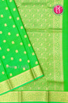Pure Mysore Crepe Silk Saree -Parrotgreen -PF85868