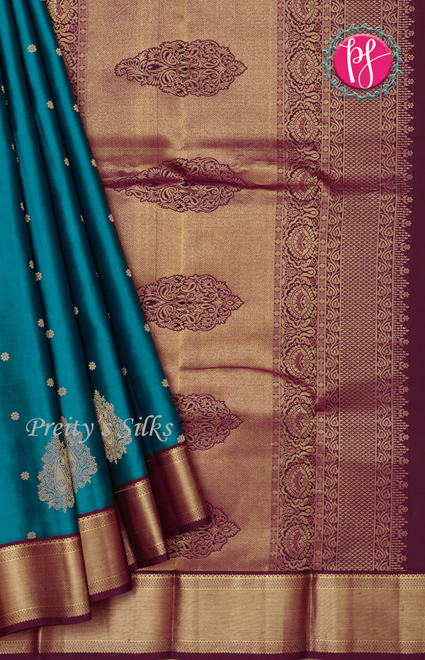 Pure kanchipuram Silk Saree-PF47937
