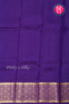 Half Pure Kanchipuram Silk Saree-Peacock blue And Purple-PA24692