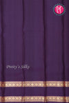 Pure Kanchipuram Silk Saree-Olivegreen And Deep Navyblue-PA17552