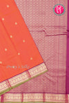 Pure Kanchipuram Silk Saree-Orange-PA27118