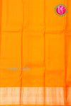 Pure Kanchipuram Silk Saree-Marigold-PA27609