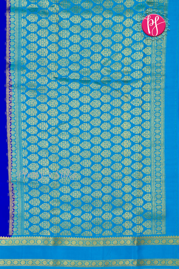 Pure Mysore Crepe Silk Saree With Bentex Border-PF80241