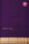 Pure Kanchipuram Silk Saree-Dark purple-PA04341