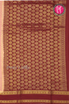 Pure Mysore Crepe Silk Saree With Bentex Border-PF80241