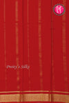 Pure Mysore Crepe Silk Saree-Red-PA26341