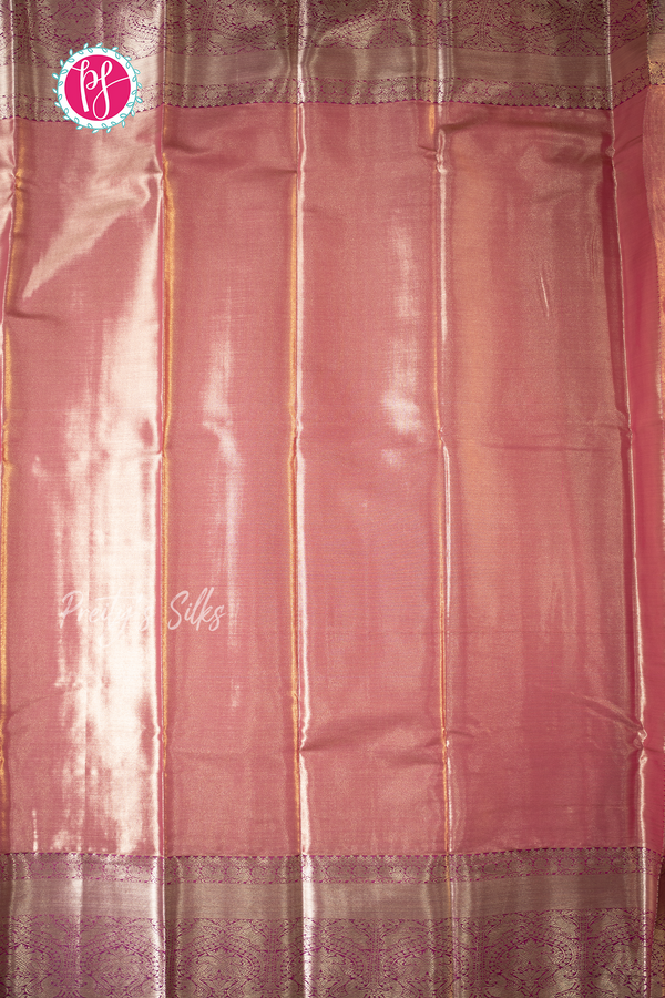 Semi Brocade Kanchipuram Silk Saree-PA57094