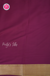 Pure Mysore Crepe Silk Saree-Half And Half pattern-Olivegreen And Deepwine-PA56238