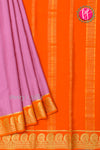 Pure Mysore Crepe Silk Saree-Onionpink And Orange-PA20648