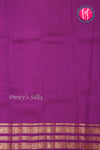Half Pure Kanchipuram Silk Saree-Pastelgreen And Purple-PA25832