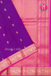 Pure Kanchipuram Silk Saree-RoyalPurple And Pink-PA23542
