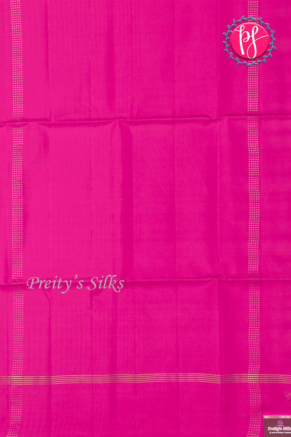 Kanchipuram Soft Silk Saree-Royalblue And Pink-PA35021