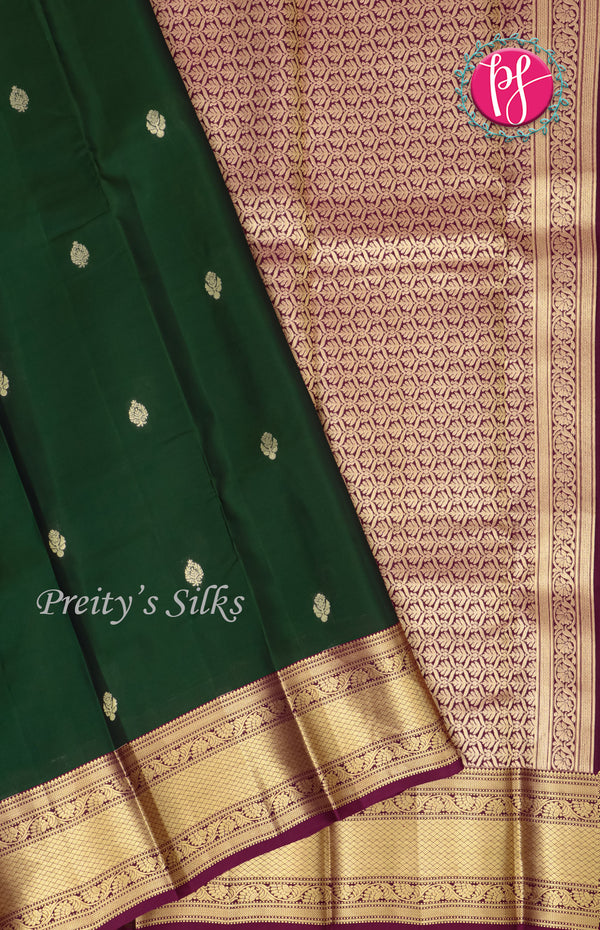 Half Pure Kanchipuram Silk Saree-PF59088