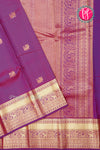 Pure Kanchipuram Silk Saree-Purple-PA34602