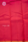 Half Pure Kanchipuram Silk Saree -Yellow with Red-PA56648
