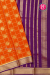Pure Mysore Crepe Silk Saree -Kanakambara And Deepvoilet-PA72868
