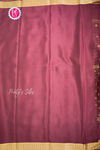 Pure Mysore Crepe Silk Saree-Marron-PA57142